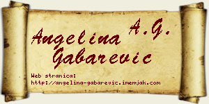Angelina Gabarević vizit kartica
